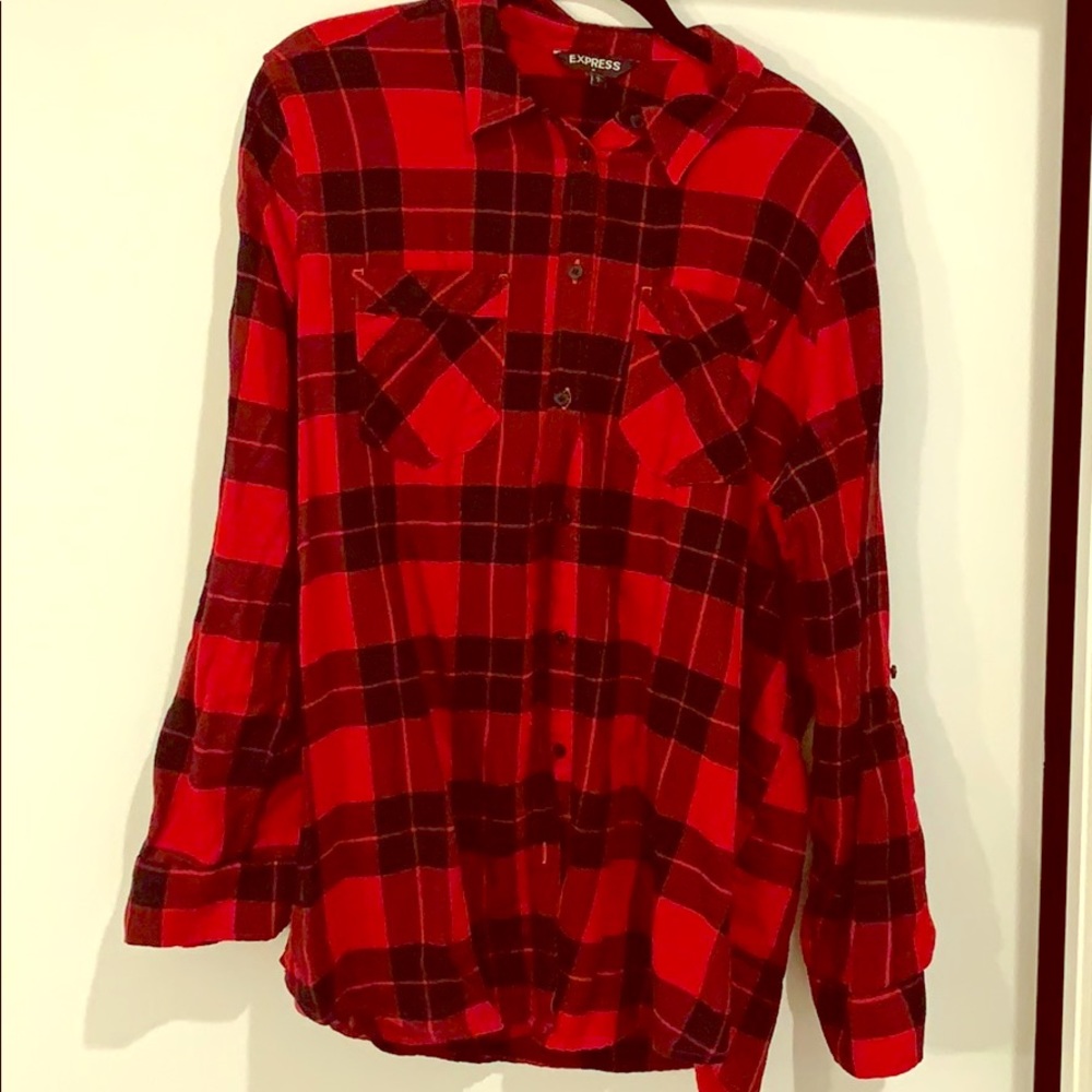 Black and red flannel